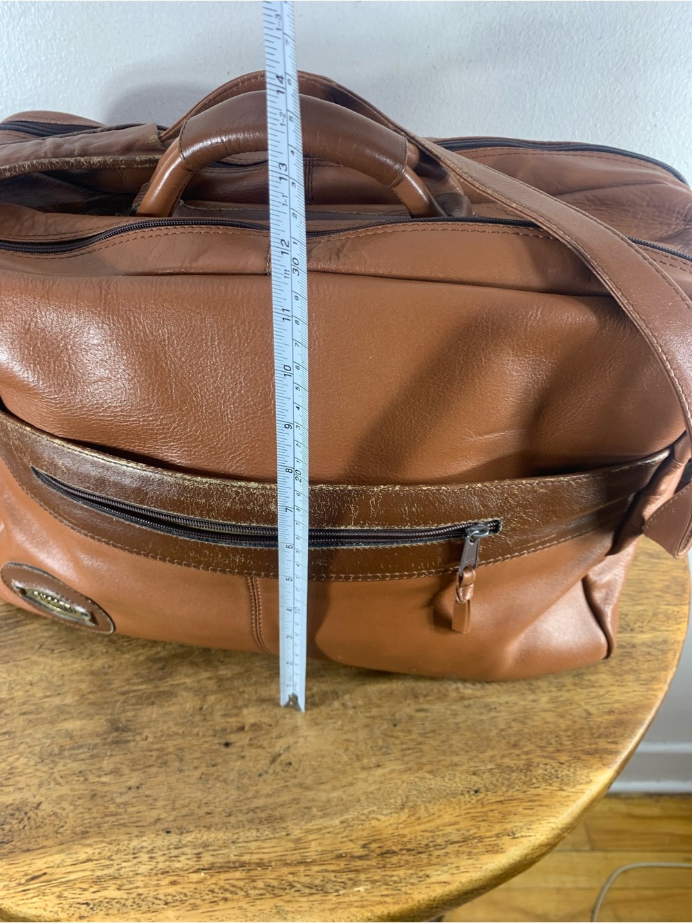 Vintage 70s Bugatti sports travel weekender Unisex leather bag - Picture 10 of 13